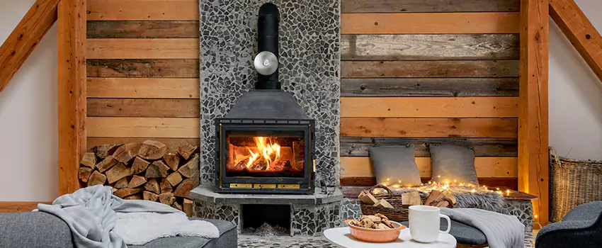 Thelin Hearth Products Direct Vent Gas Stove Fireplace Inspection in Norwalk, Connecticut